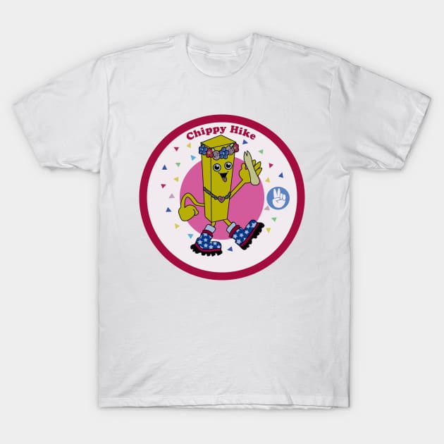 Mrs Chippy Hike Badge T-Shirt by PaletteDesigns